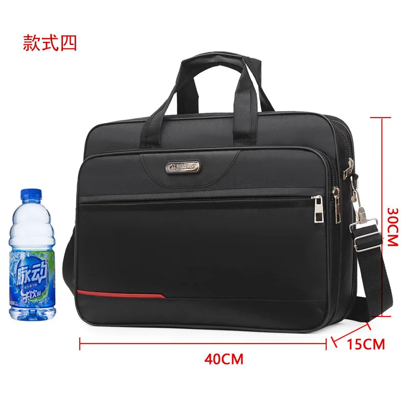 High-Capacity Business Briefcase - Laptop & Document Organizer Bag for Office & Weekend Travel (Durable Storage Solution)