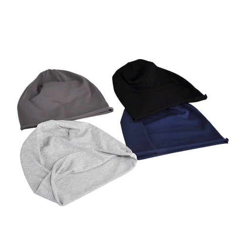 Classic Cotton Knit Beanie — Unisex, Windproof, One Size