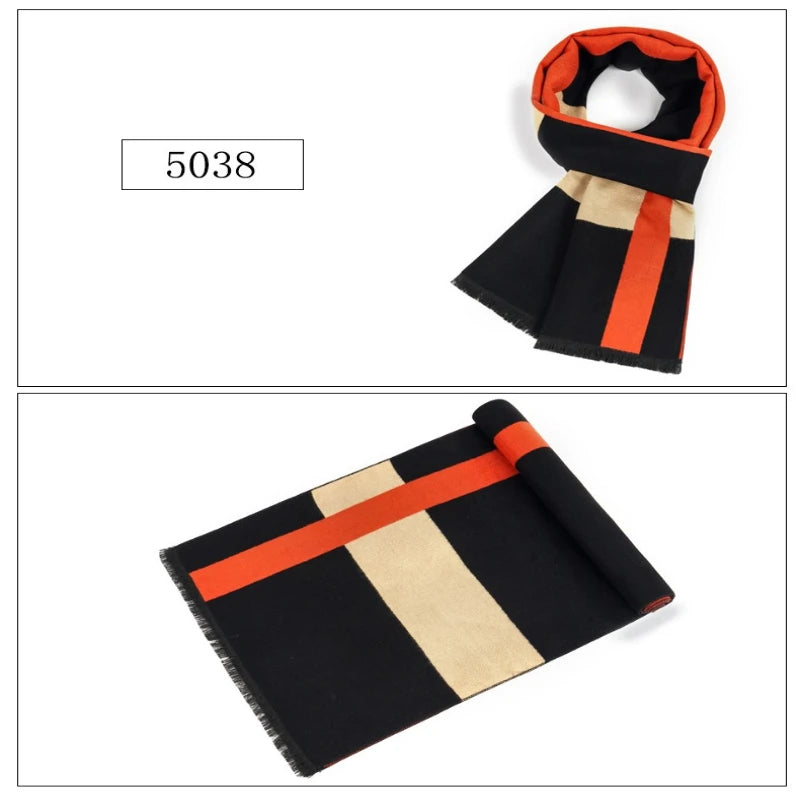Men's Plaid Cashmere Scarf – Long Wrap