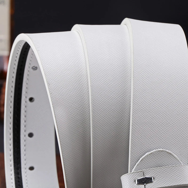 Men's Leather Pin Buckle Belt – Classic & Casual
