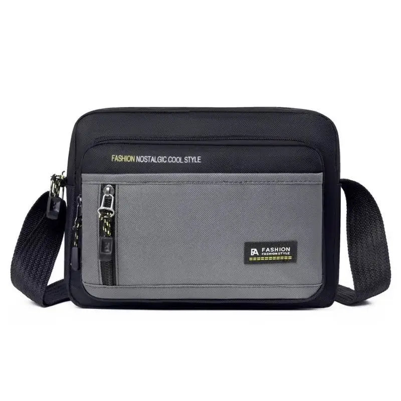 Men's Large Capacity Crossbody Bag – Multi-Pocket Shoulder Bag for Work & Travel