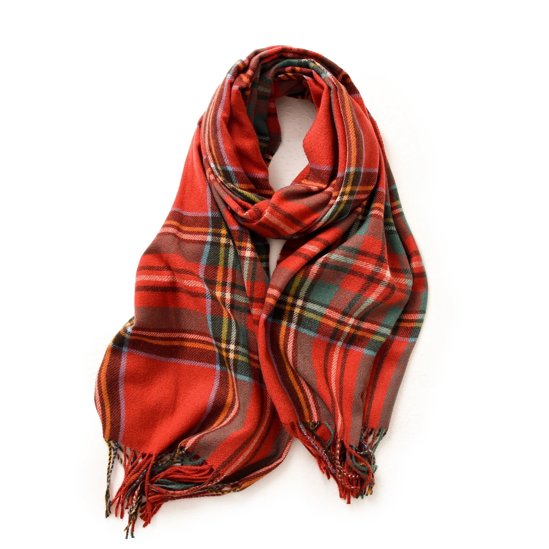 Men's Soft Winter Scarf | Warm Tassel Wrap & Shawl